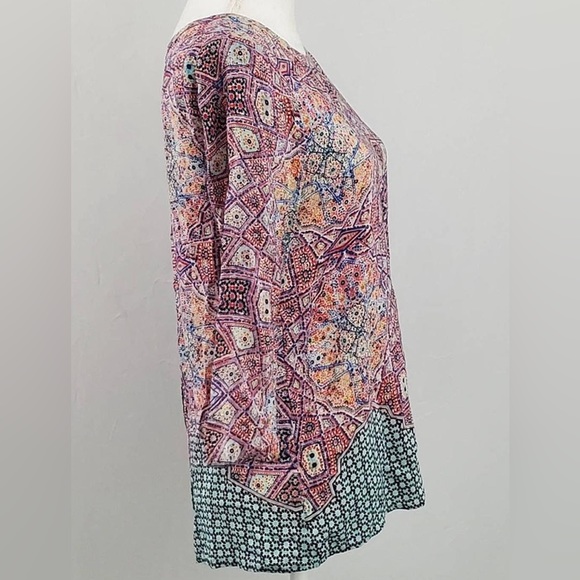 🌟 Anthropologie Maeve Sidney Silk Button Back Top - Size 6 - Like New - Picture 5 of 7